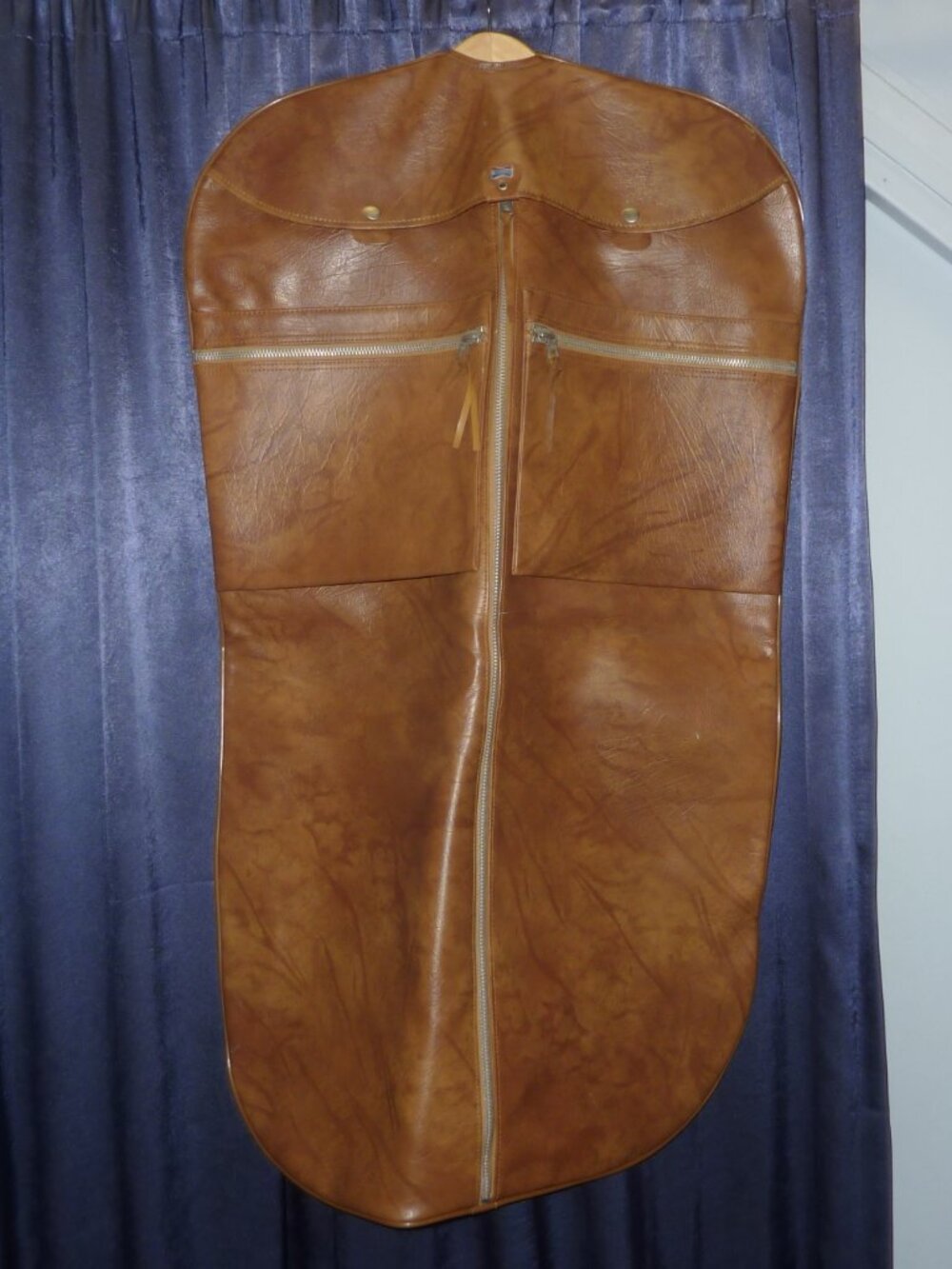 Vintage American Tourister Luggage Garment Suit Bag Brown Travel Carry On